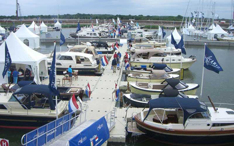 pontile Rotodock per fiera nautica