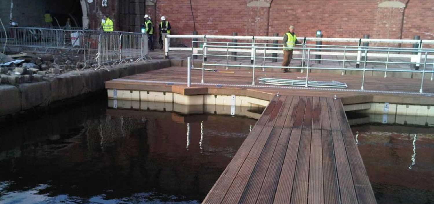 Dettaglio stabilità banchina per cantieri